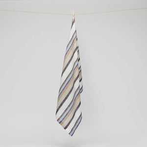 Pure Linen Stripes Tea Towel (7498179084506)