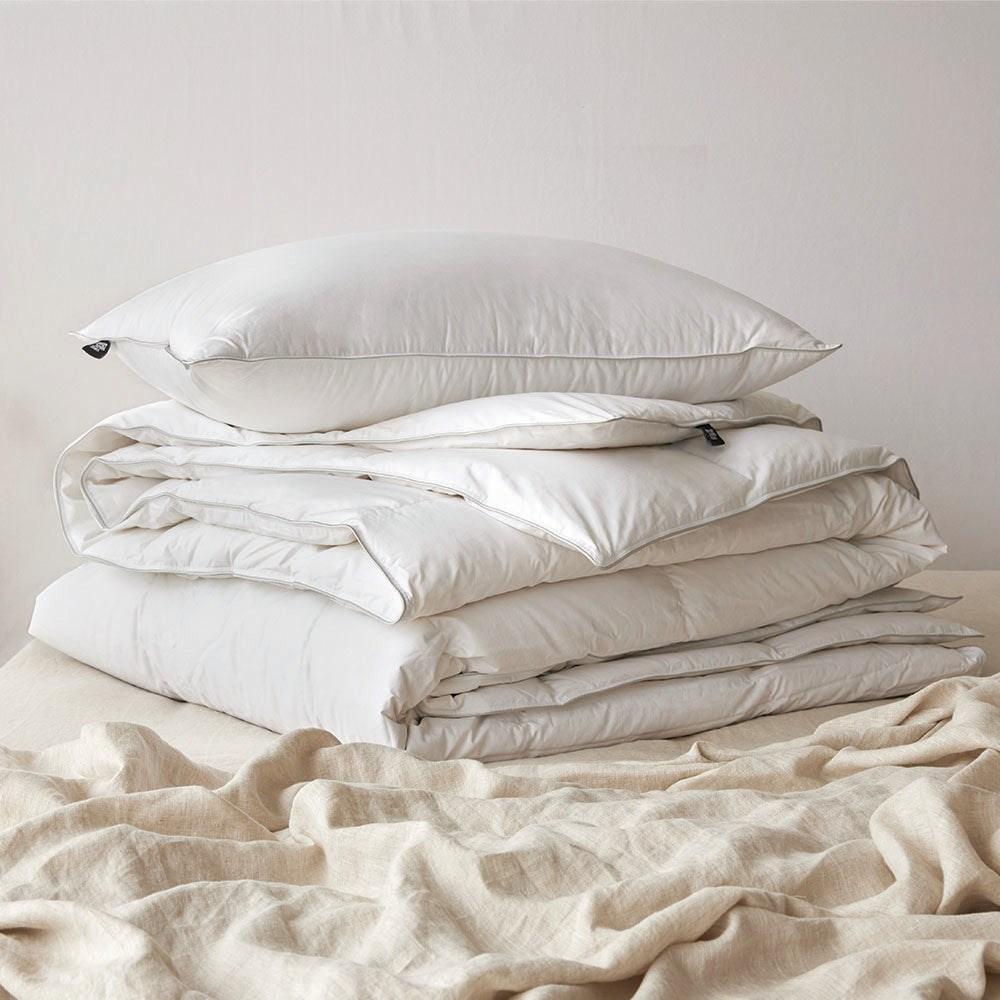 White Goose Down Pillow. From $299.00. Available at George Street Linen