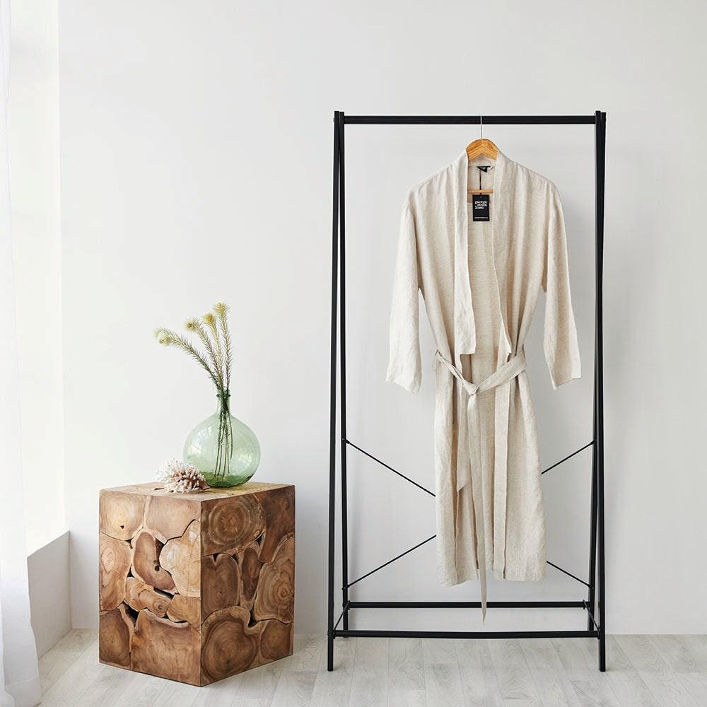 Pure Linen Bathrobe. From $139.99. Available at George Street Linen