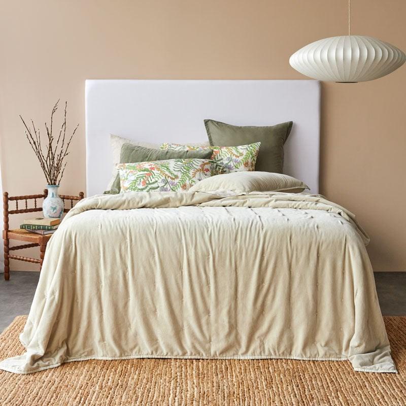 Venus Cotton Velvet Quilted Coverlet. From $359.00. Available at George Street Linen