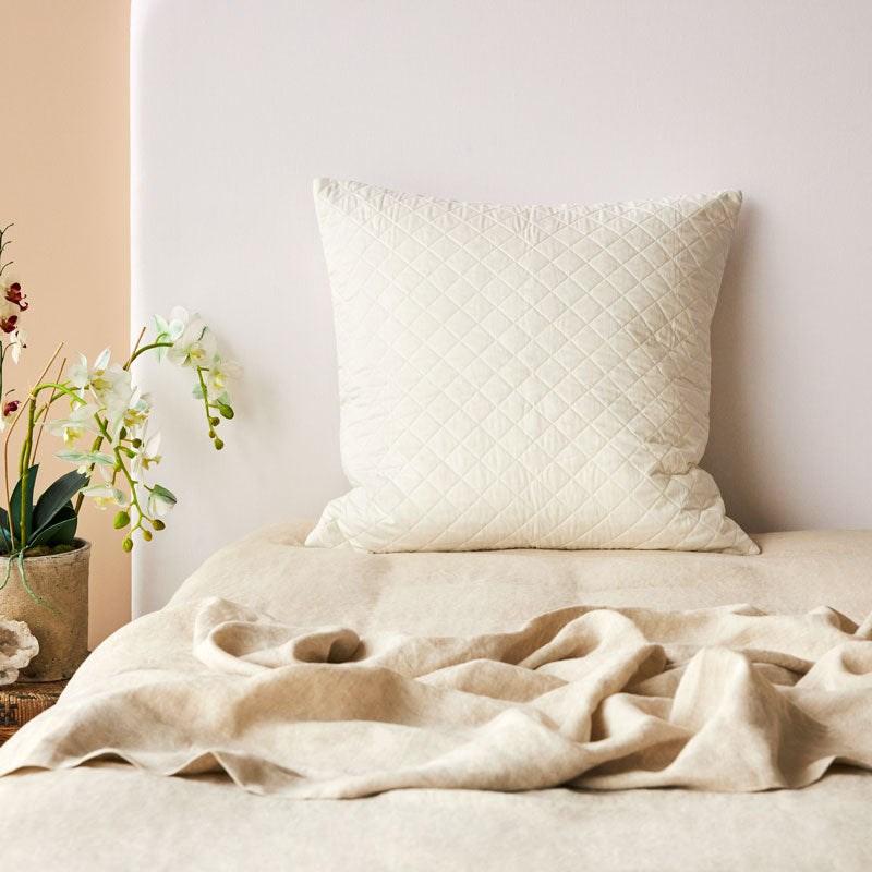 Cotton Quilted Euro Pillow Protector