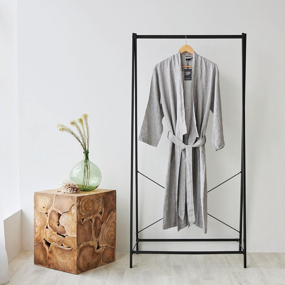 Pure Linen Bathrobe. From $139.99. Available at George Street Linen