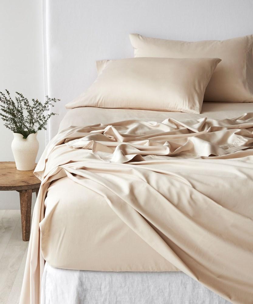 Bamboo Cotton Flat Sheet. From $99.95. Available at George Street Linen