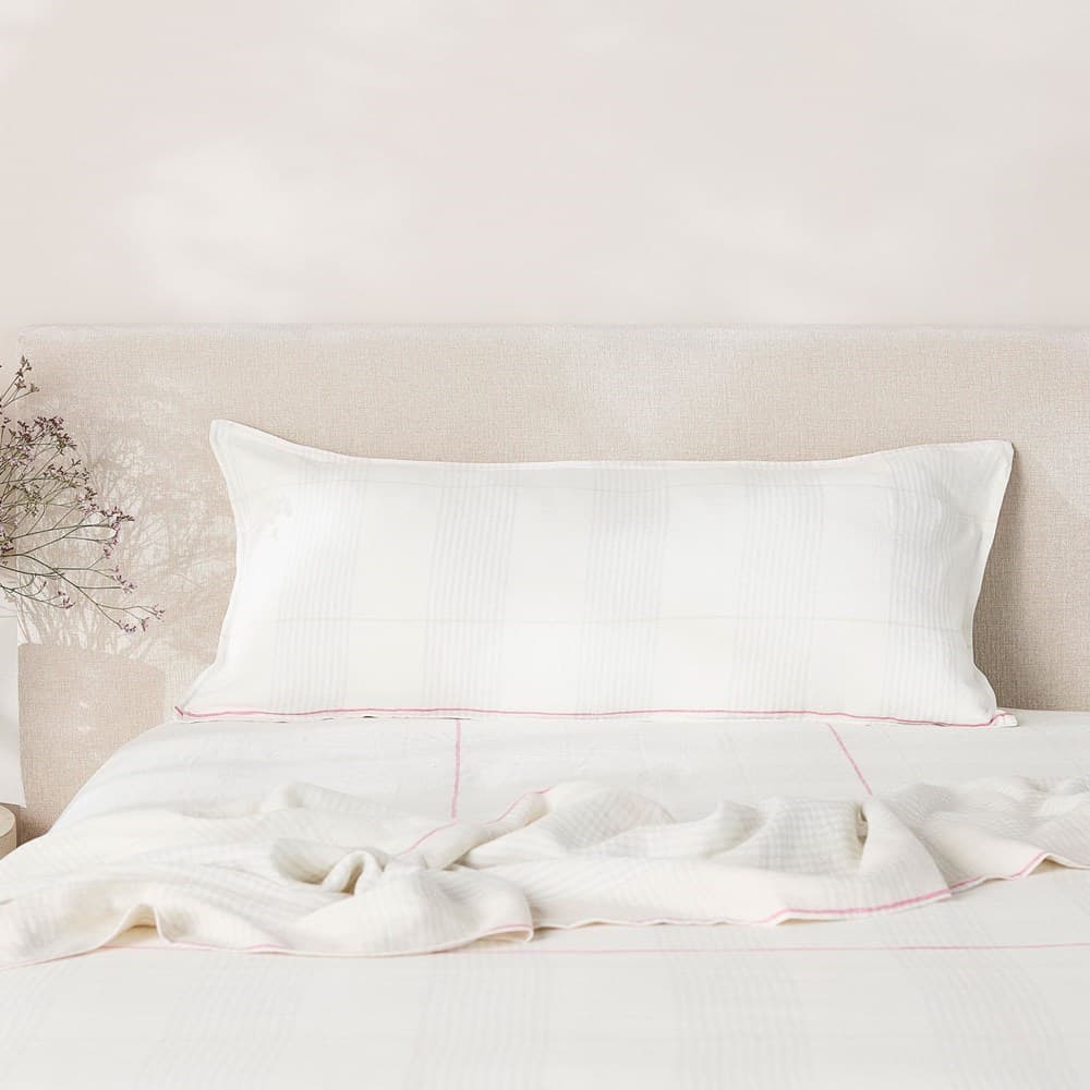 Pure Linen Bolster Pillow Cover. From $159.95. Available at George Street Linen