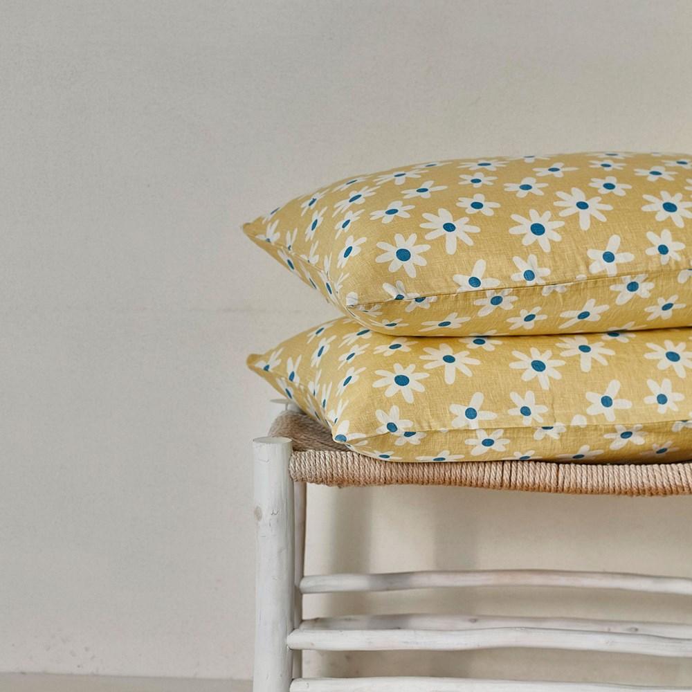 Pure Linen Printed Pillowcase