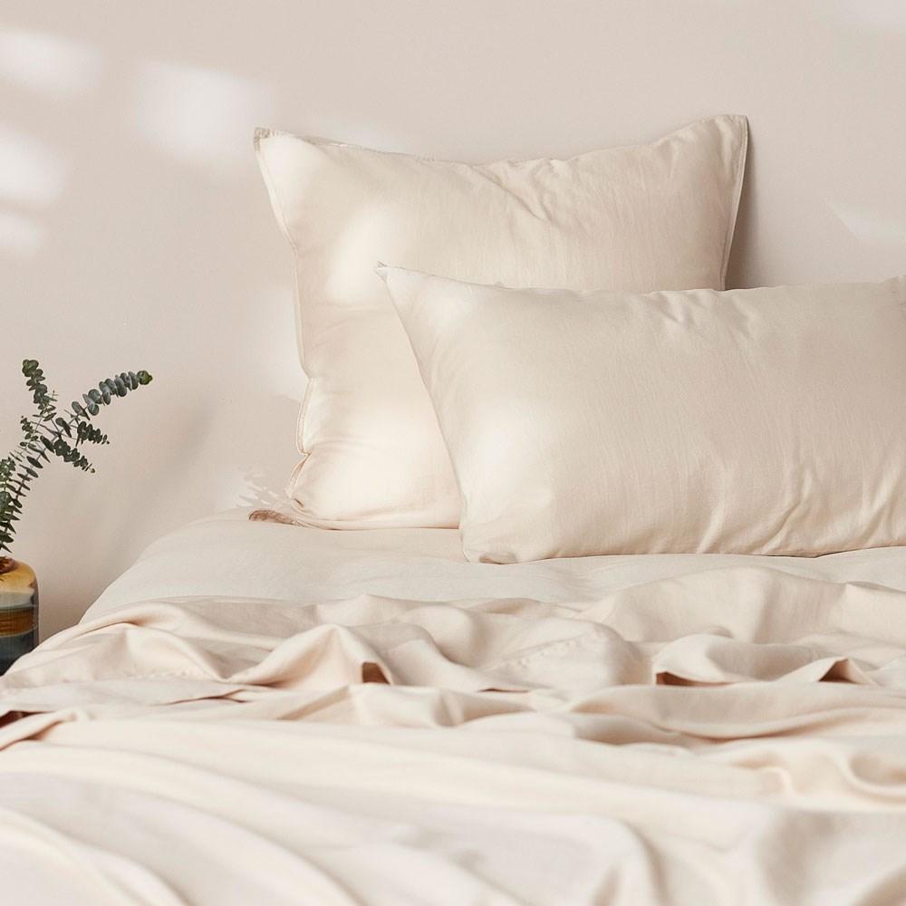 Soft Washed Cotton European Pillowcase. From $69.95. Available at George Street Linen