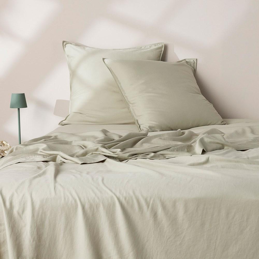 Soft Washed Cotton European Pillowcase. From $69.95. Available at George Street Linen