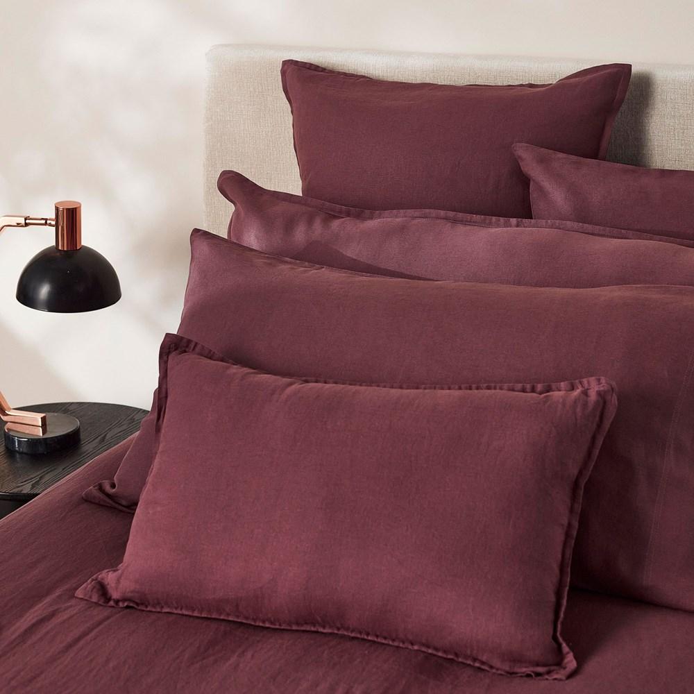 Pure Linen Pillowcase. From $79.95. Available at George Street Linen