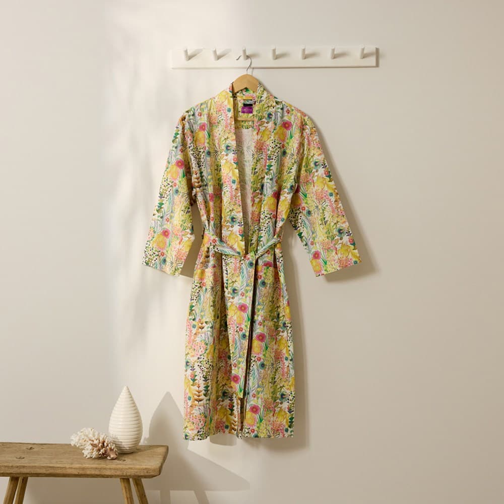 Cotton Printed Bathrobe Made With Liberty Fabric. From $249.00. Available at George Street Linen