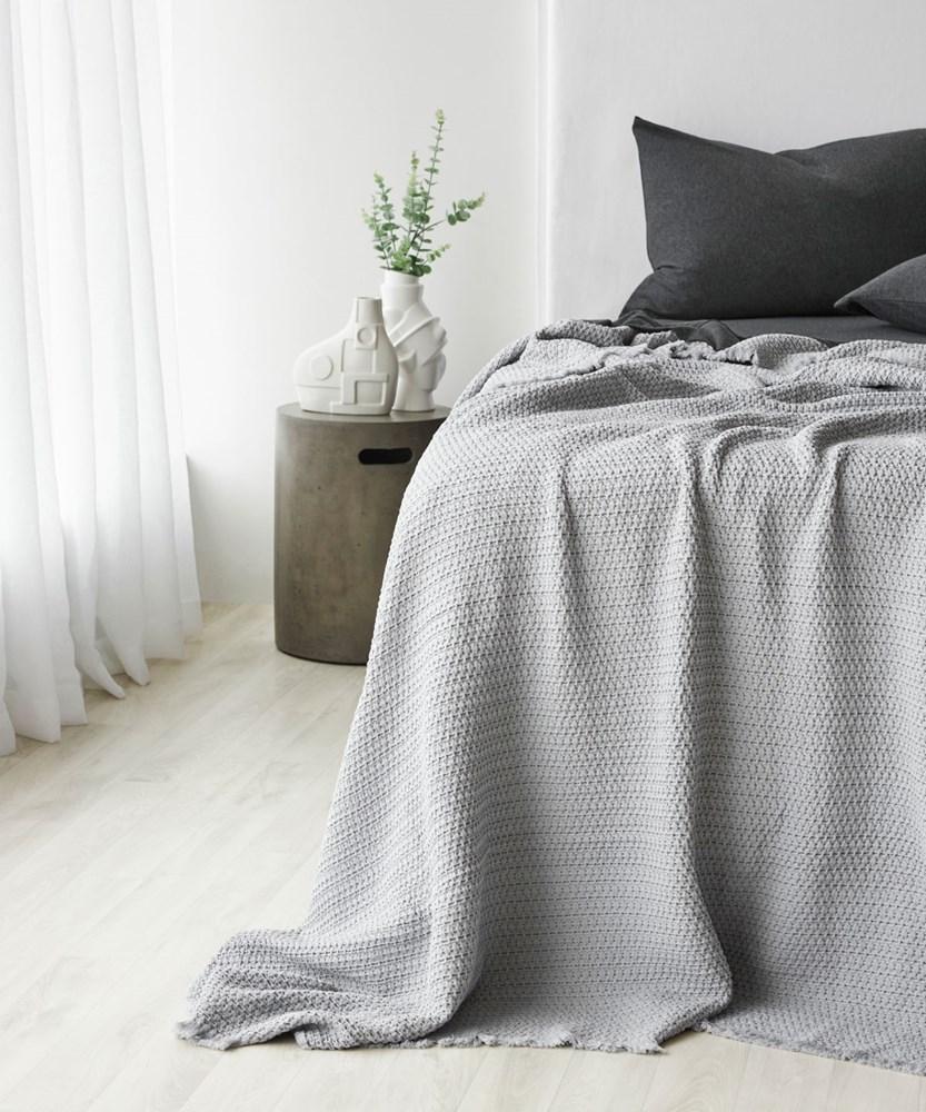 Lisboa Waffle Blanket. From $299.00. Available at George Street Linen