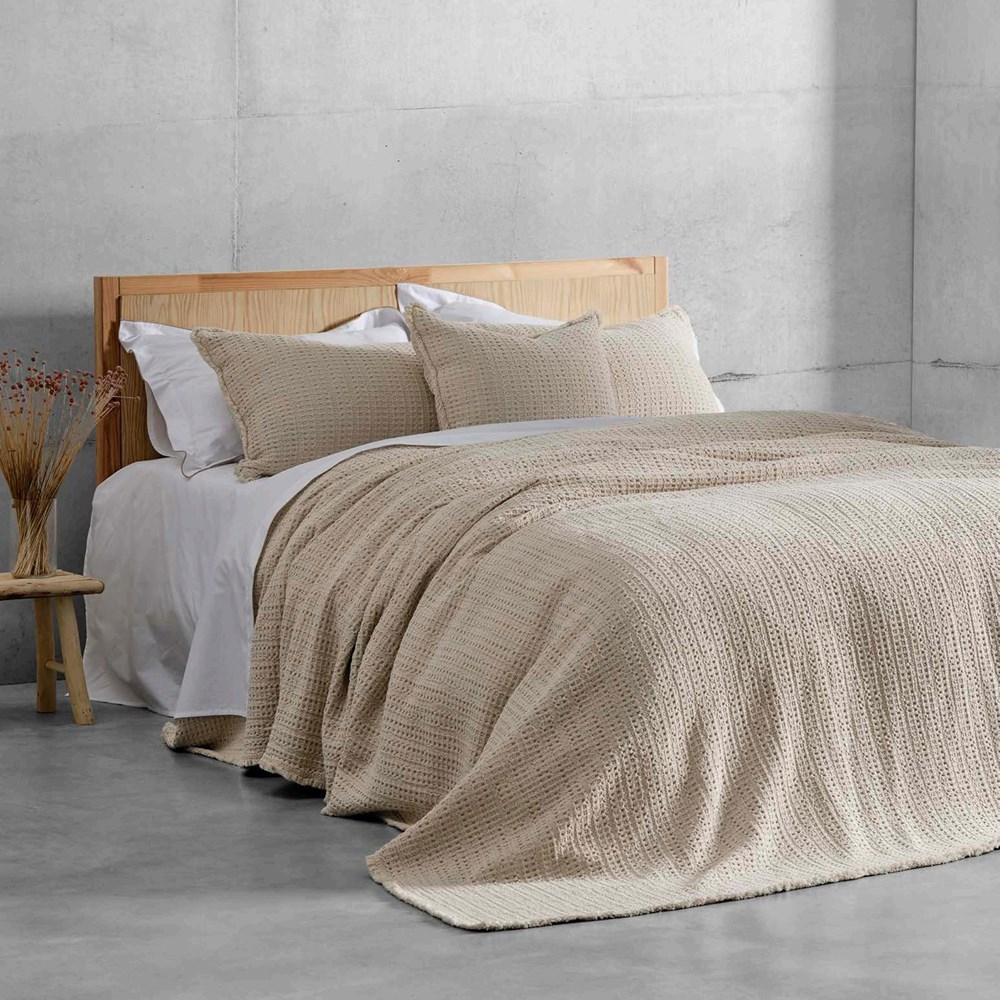 Portuguese Nasa Cotton Waffle Blanket. From $299.00. Available at George Street Linen