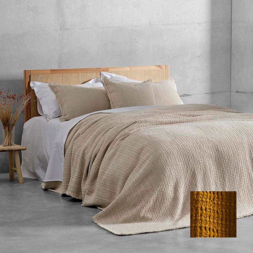 Portuguese Nasa Cotton Waffle Blanket. From $299.00. Available at George Street Linen