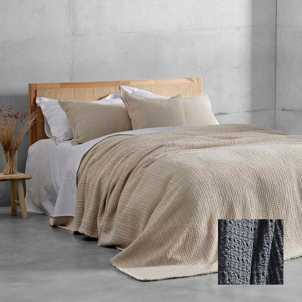 Portuguese Nasa Cotton Waffle Blanket. From $299.00. Available at George Street Linen