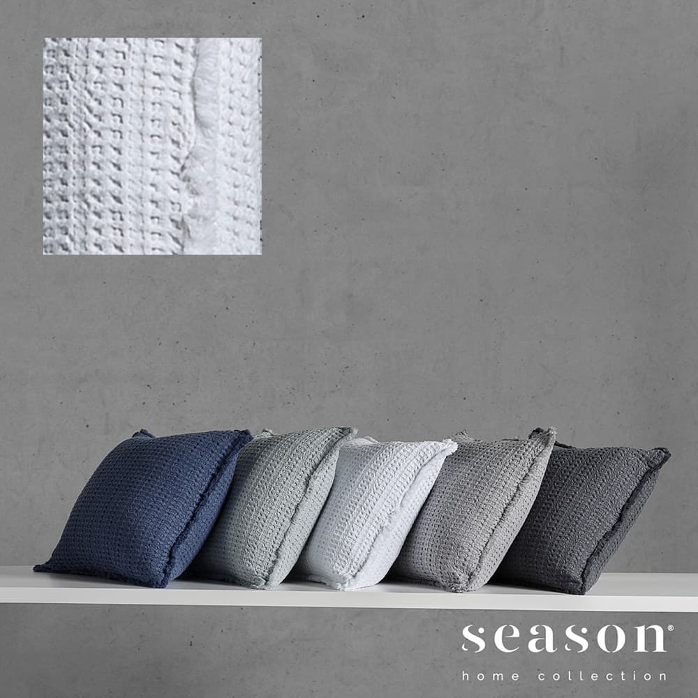 Portuguese Nasa Cotton Waffle Cushion Cover. From $99.00. Available at George Street Linen