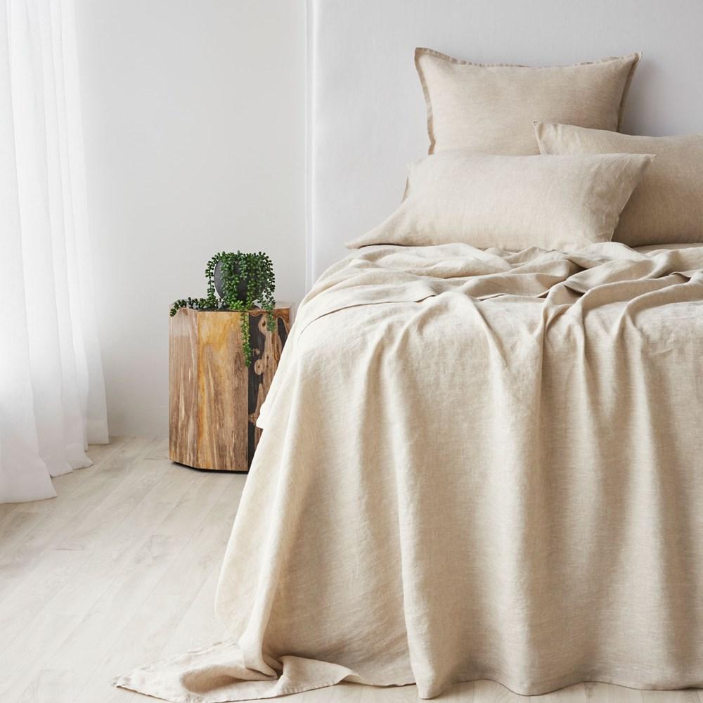 Pure Linen Flat Sheet. From $219.00. Available at George Street Linen