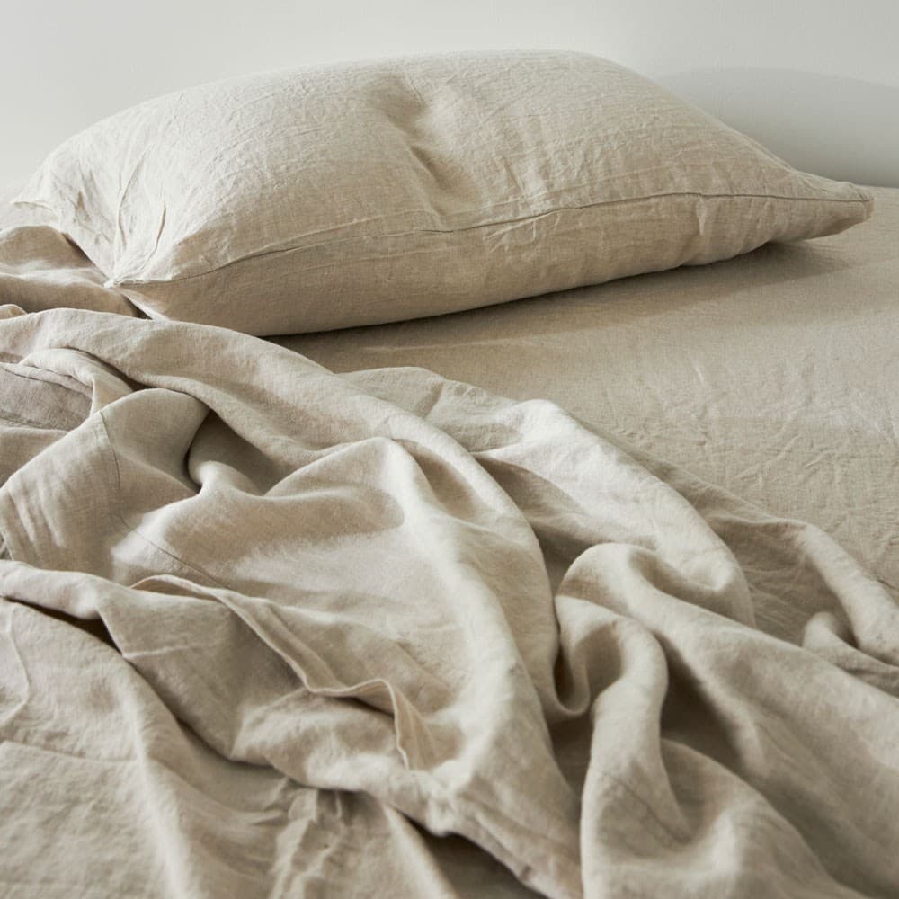 Pure Linen Pillowcase. From $79.00. Available at George Street Linen