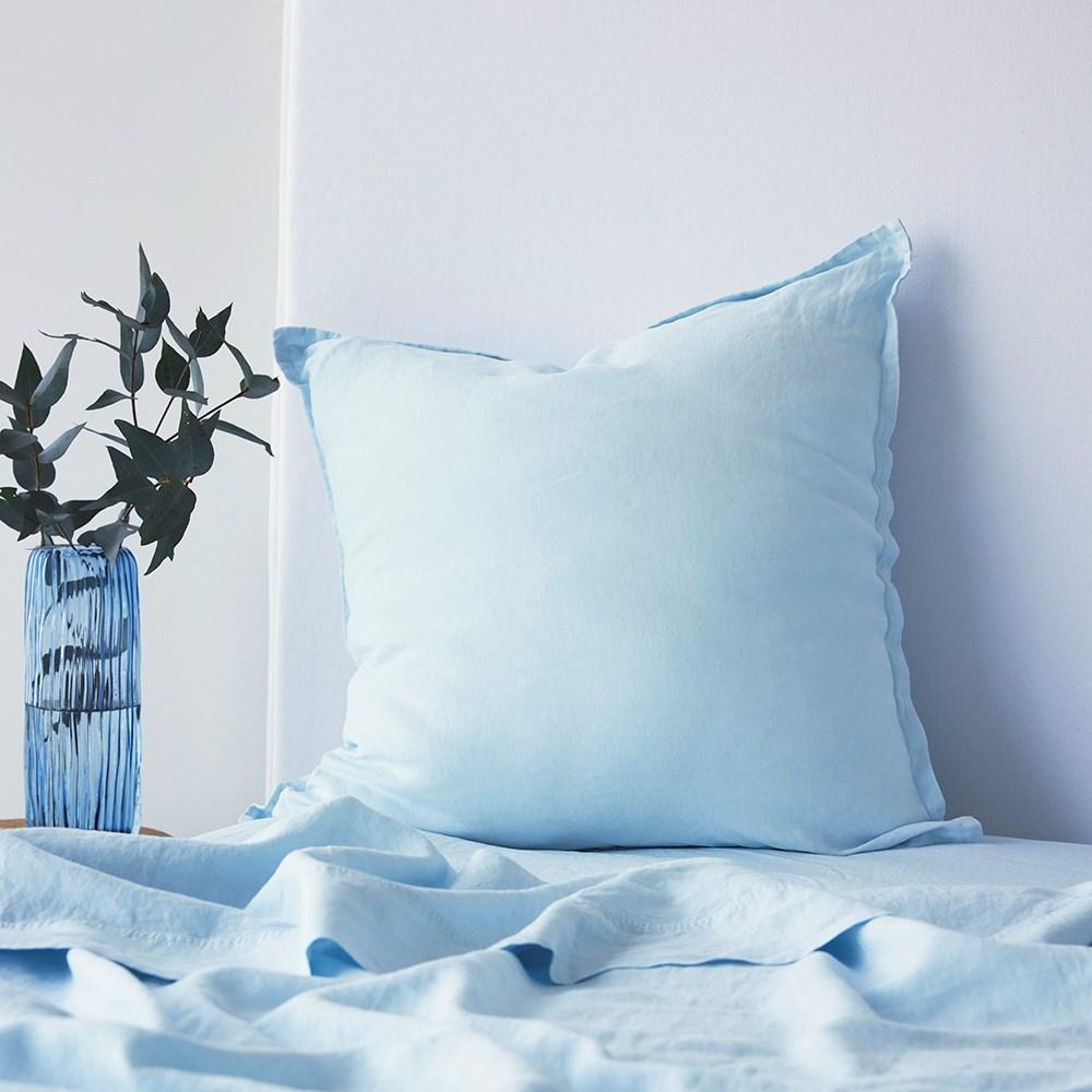 Pure Linen European Pillowcase. From $89.00. Available at George Street Linen