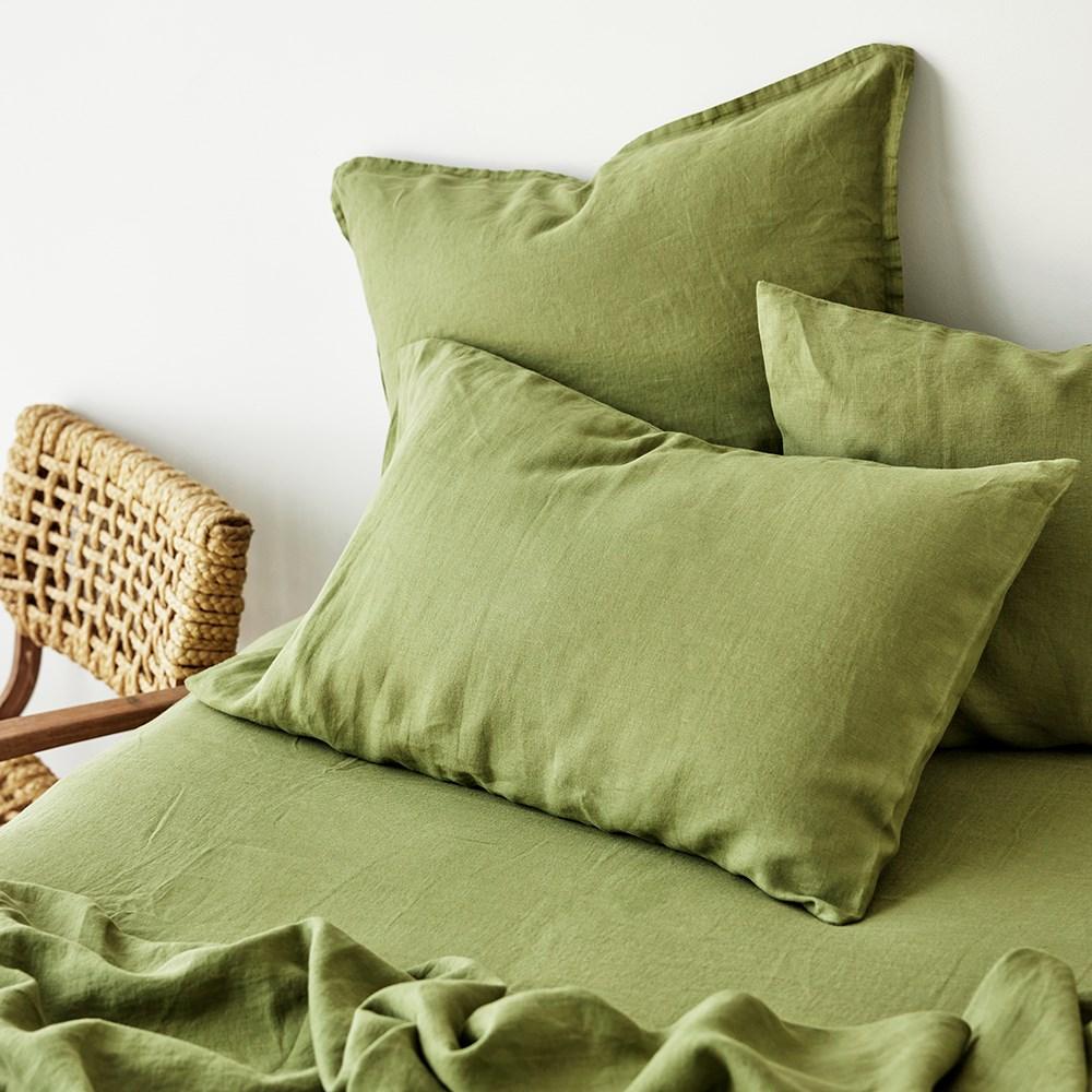 Pure Linen Pillowcase. From $79.95. Available at George Street Linen