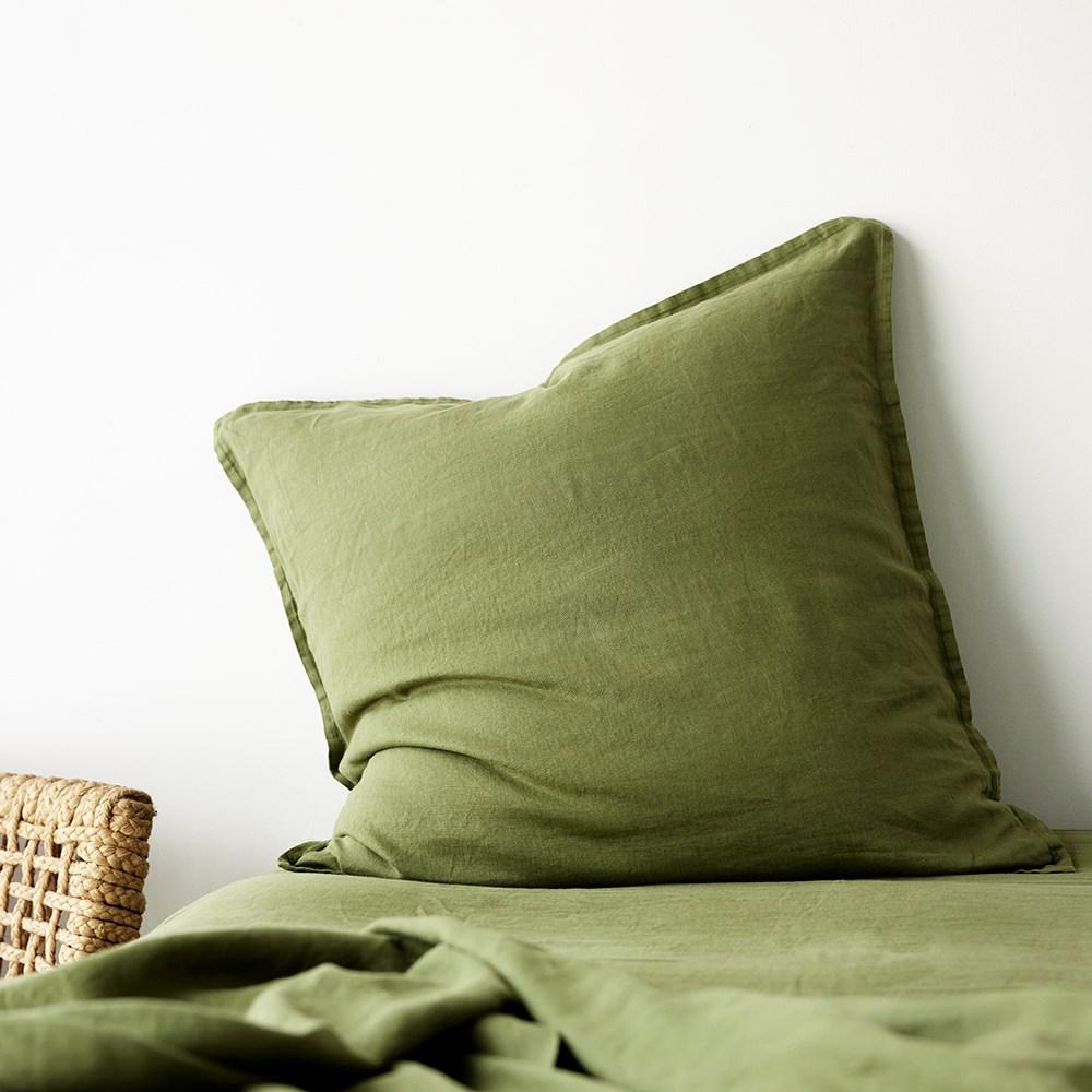 Pure Linen European Pillowcase. From $89.00. Available at George Street Linen