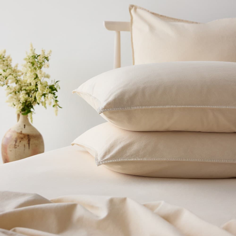 Vintage Look Cotton Pillowcase. From $59.00. Available at George Street Linen