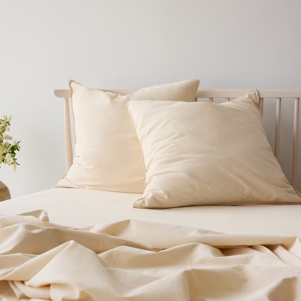 Vintage Look Cotton Euro Pillowcase. From $49.00. Available at George Street Linen