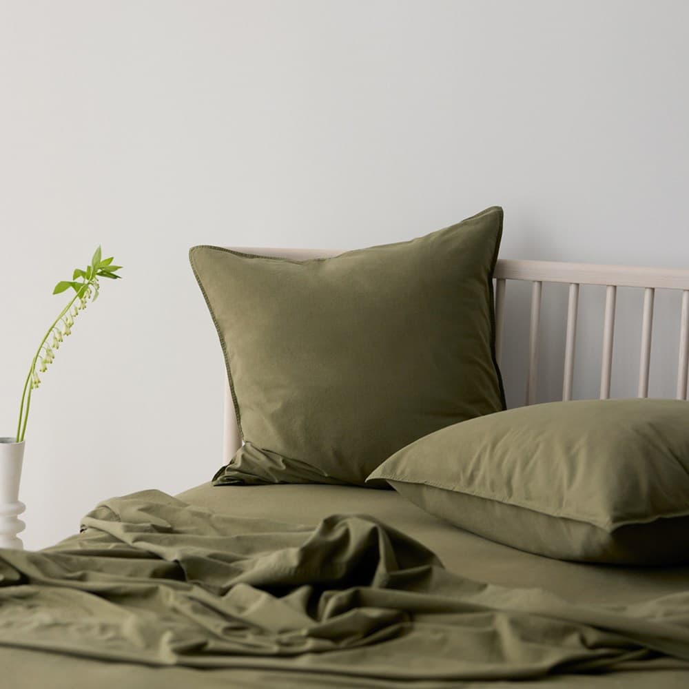 Vintage Look Cotton Euro Pillowcase. From $49.00. Available at George Street Linen