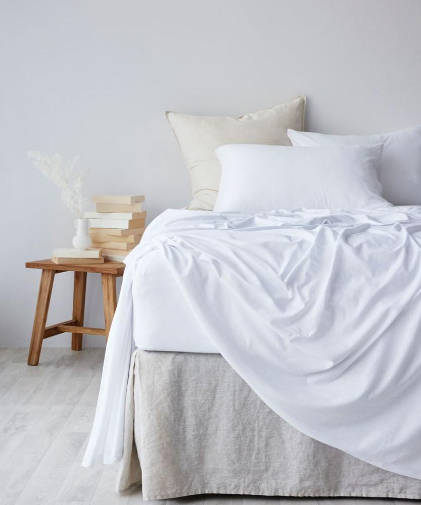 Cotton Jersey Fitted Sheet. From $75.00. Available at George Street Linen