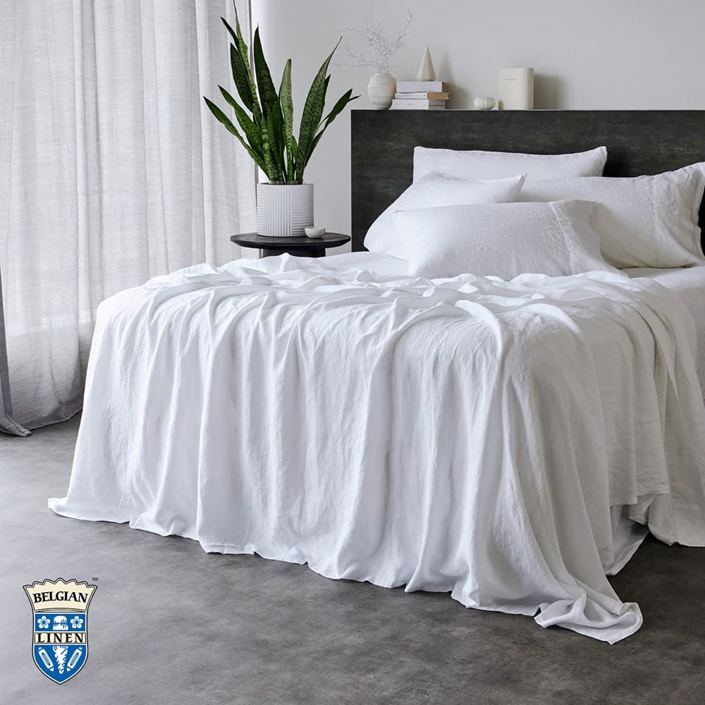 Belgian Linen Standard Pillowcase. From $USD110.00. Available at George Street Linen