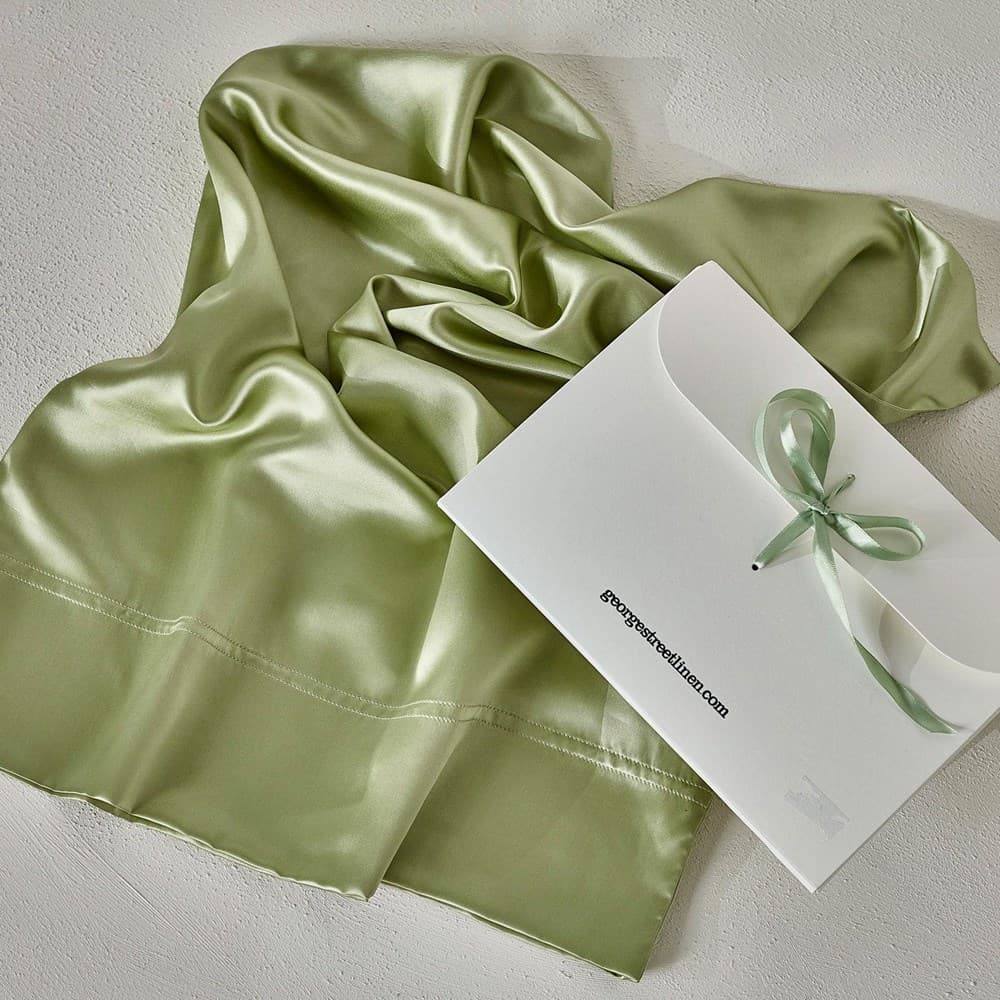 Mulberry Silk Pillowcase. From $USD89.95. Available at George Street Linen