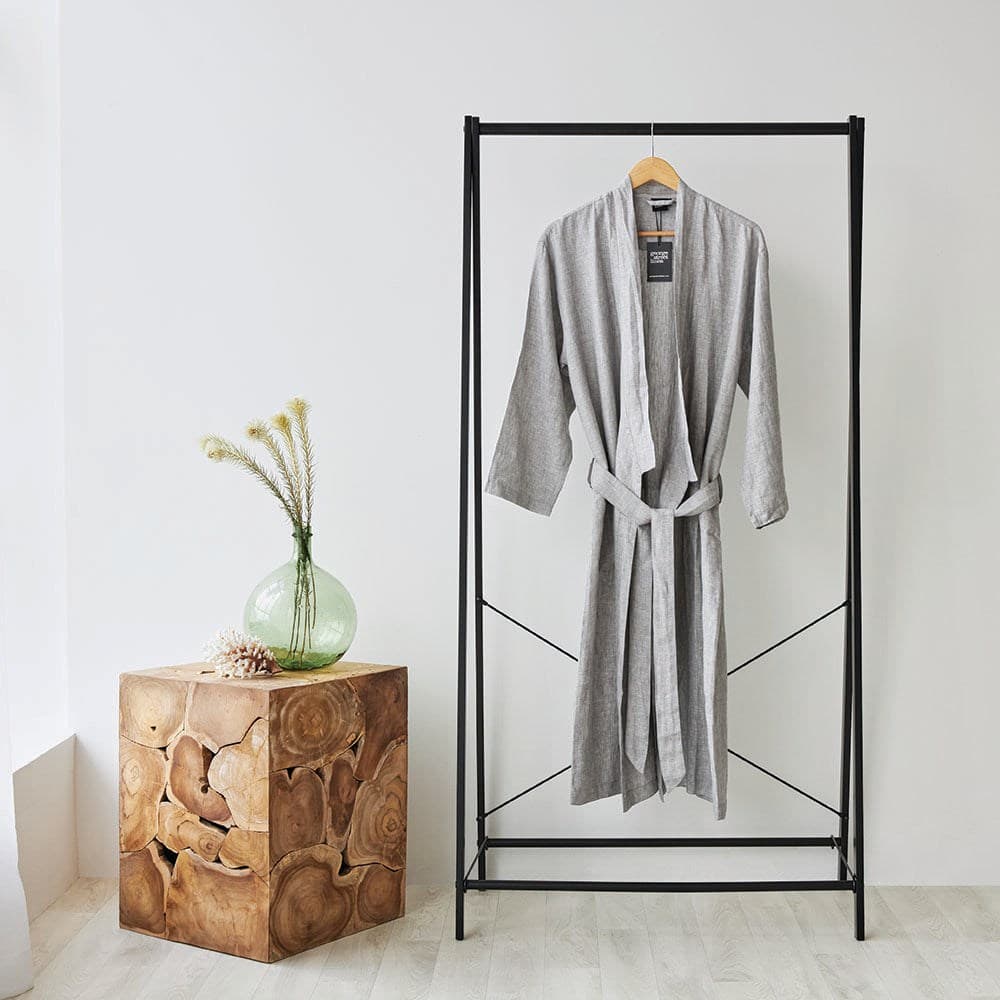 Pure Linen Bathrobe. From $USD139.99. Available at George Street Linen