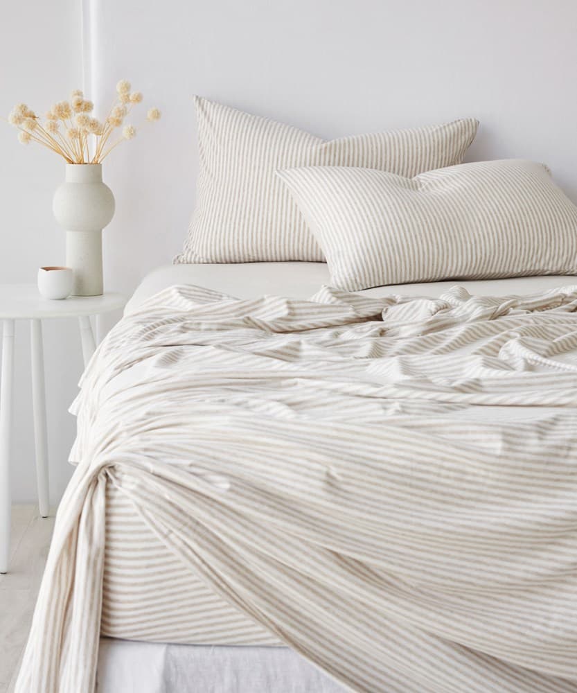 Cotton Jersey Flat Sheet. From $USD100.00. Available at George Street Linen