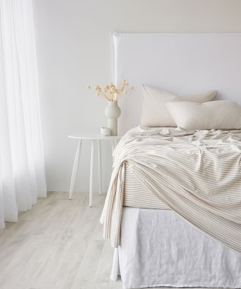 Cotton Jersey Fitted Sheet. From $USD90.00. Available at George Street Linen