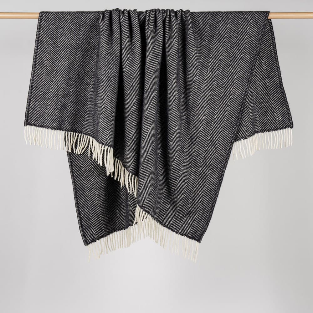 Fishbone NZ Wool Throw. From $USD299.00. Available at George Street Linen