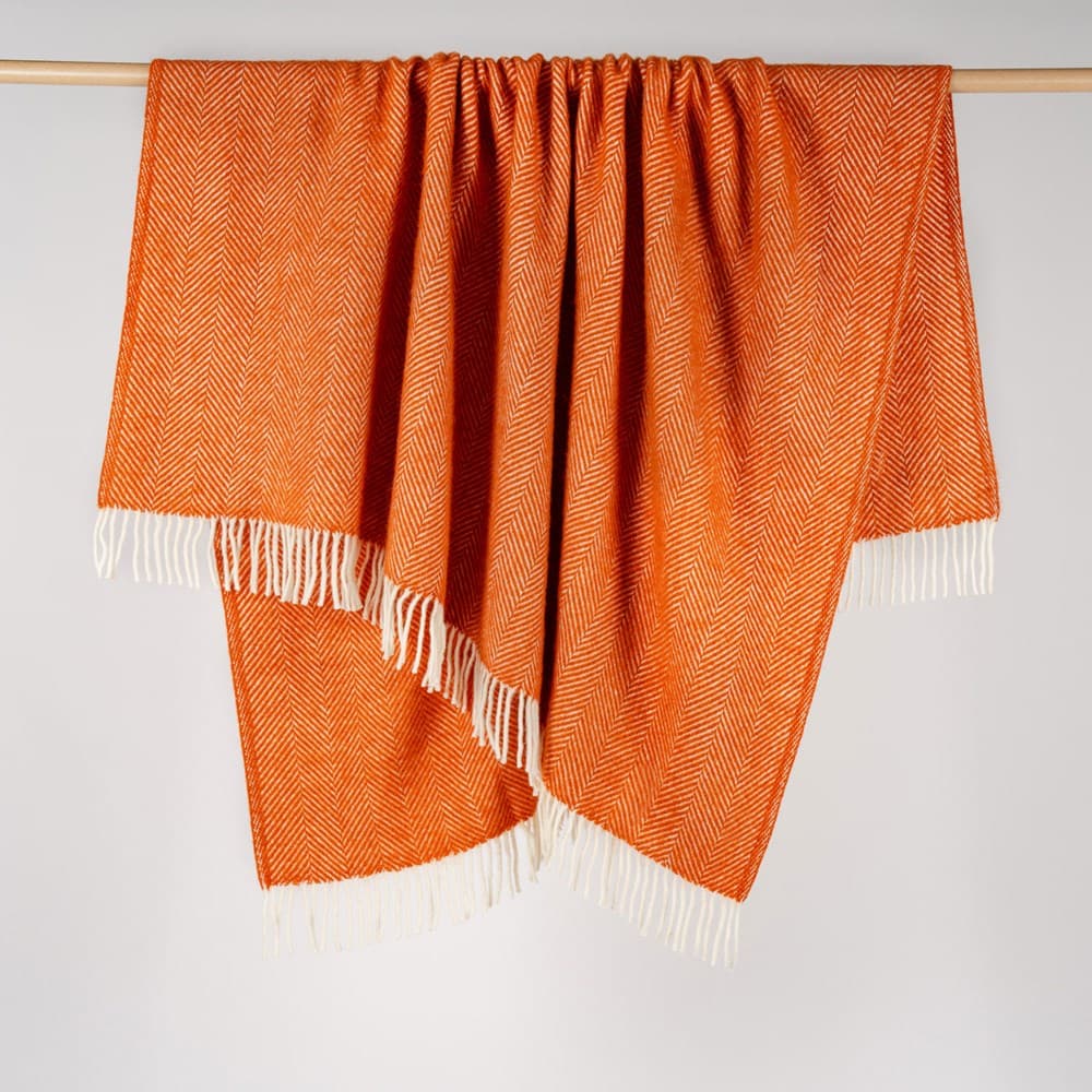 Fishbone NZ Wool Throw. From $USD299.00. Available at George Street Linen