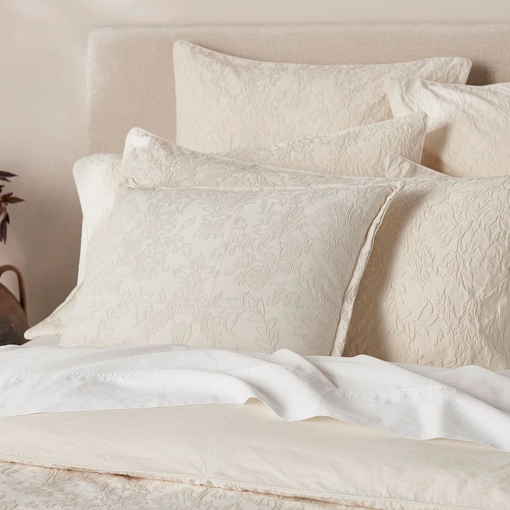 Isabella Cotton Damask Cushion Cover. From $USD59.95. Available at George Street Linen