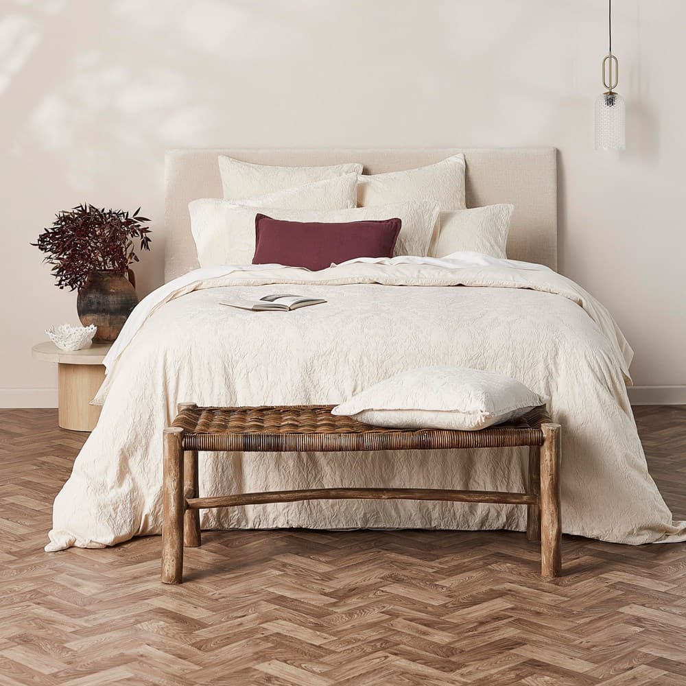 Isabella Cotton Damask Duvet Cover. From $USD189.95. Available at George Street Linen