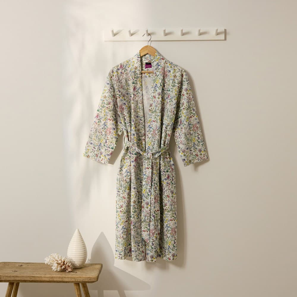 Cotton Printed Bathrobe Made With Liberty Fabric. From $USD249.00. Available at George Street Linen