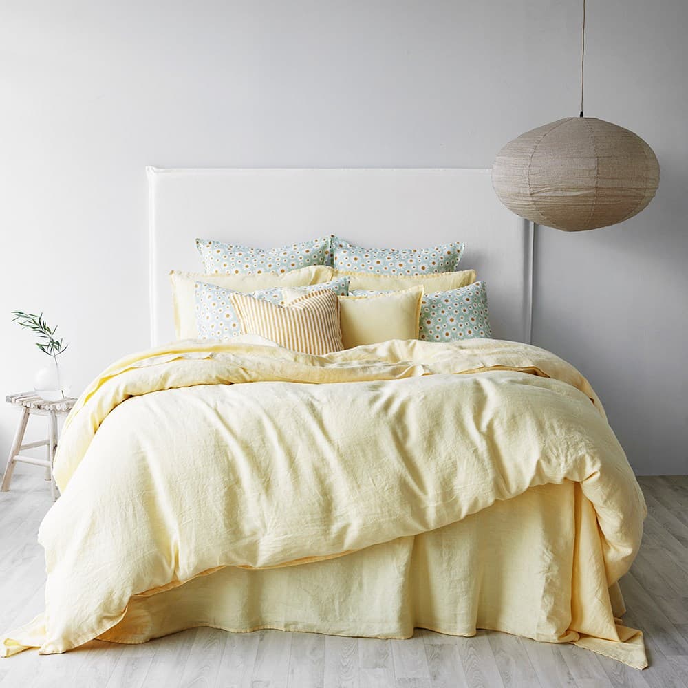Pure Linen Duvet Cover Set. From $279.30. Available at George Street Linen