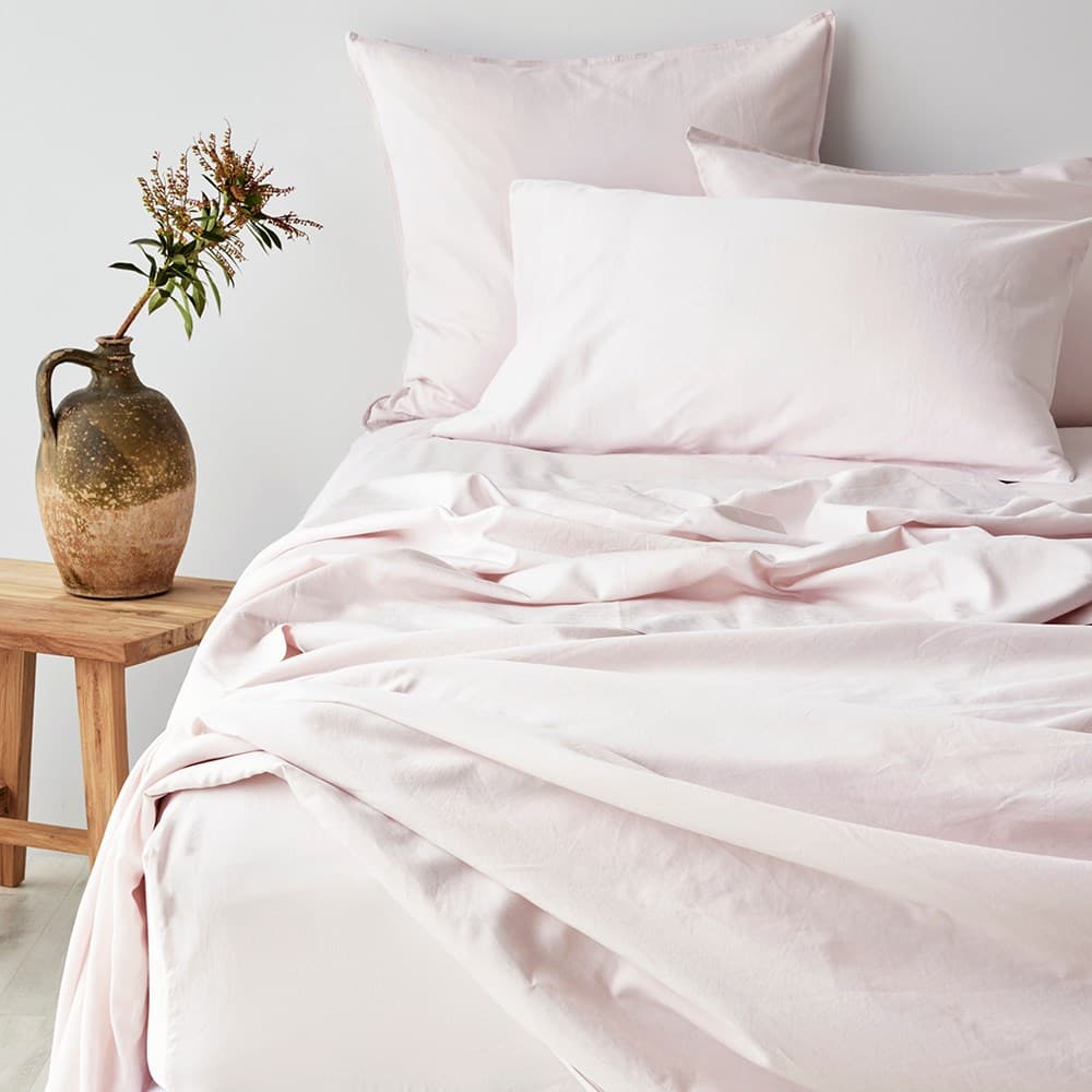 Soft Washed Cotton Sheet Set. From $NZD199.95. Available at George Street Linen