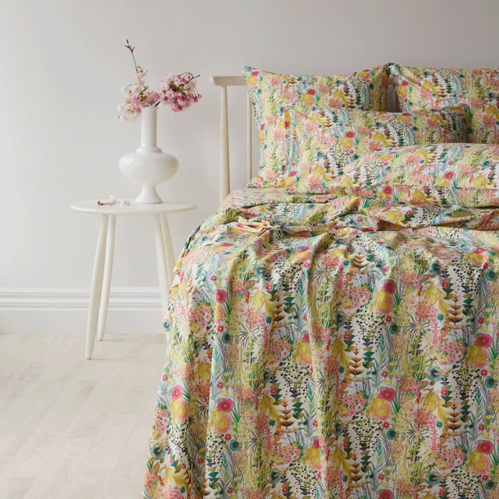 Fitted Sheet Custom Made With Liberty Fabric. From $USD279.00. Available at George Street Linen