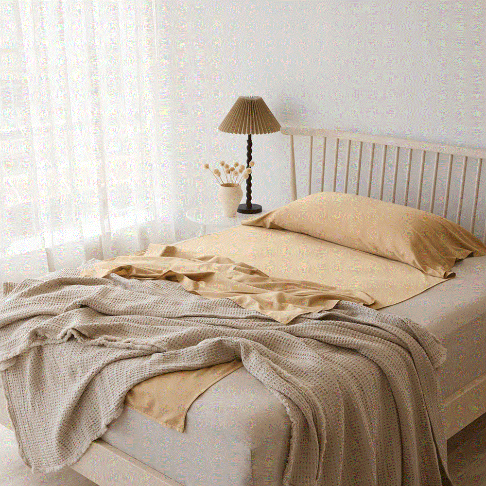 Bamboo Cotton Travel Bed Sheet. From $USD99.00. Available at George Street Linen