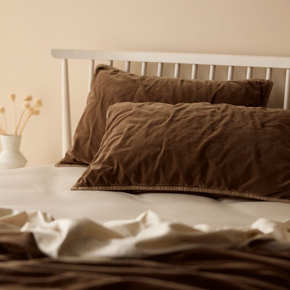 Venus Cotton Velvet Quilted Pillowcase. From $USD99.00. Available at George Street Linen