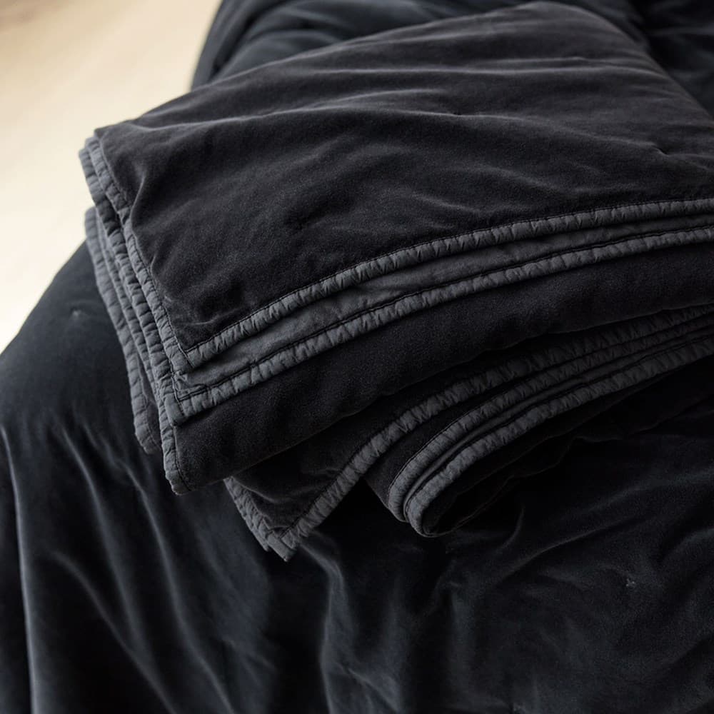 Venus Cotton Velvet Quilted Throw. From $USD179.00. Available at George Street Linen