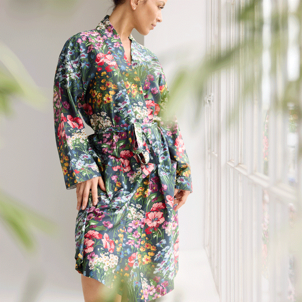 Bamboo Cotton Bathrobe. From $USD99.99. Available at George Street Linen