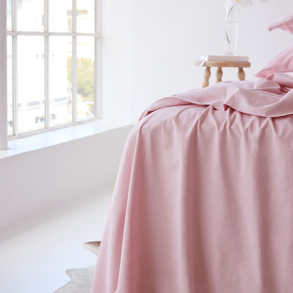 Vintage Look Cotton Flat Sheet. From $USD100.00. Available at George Street Linen