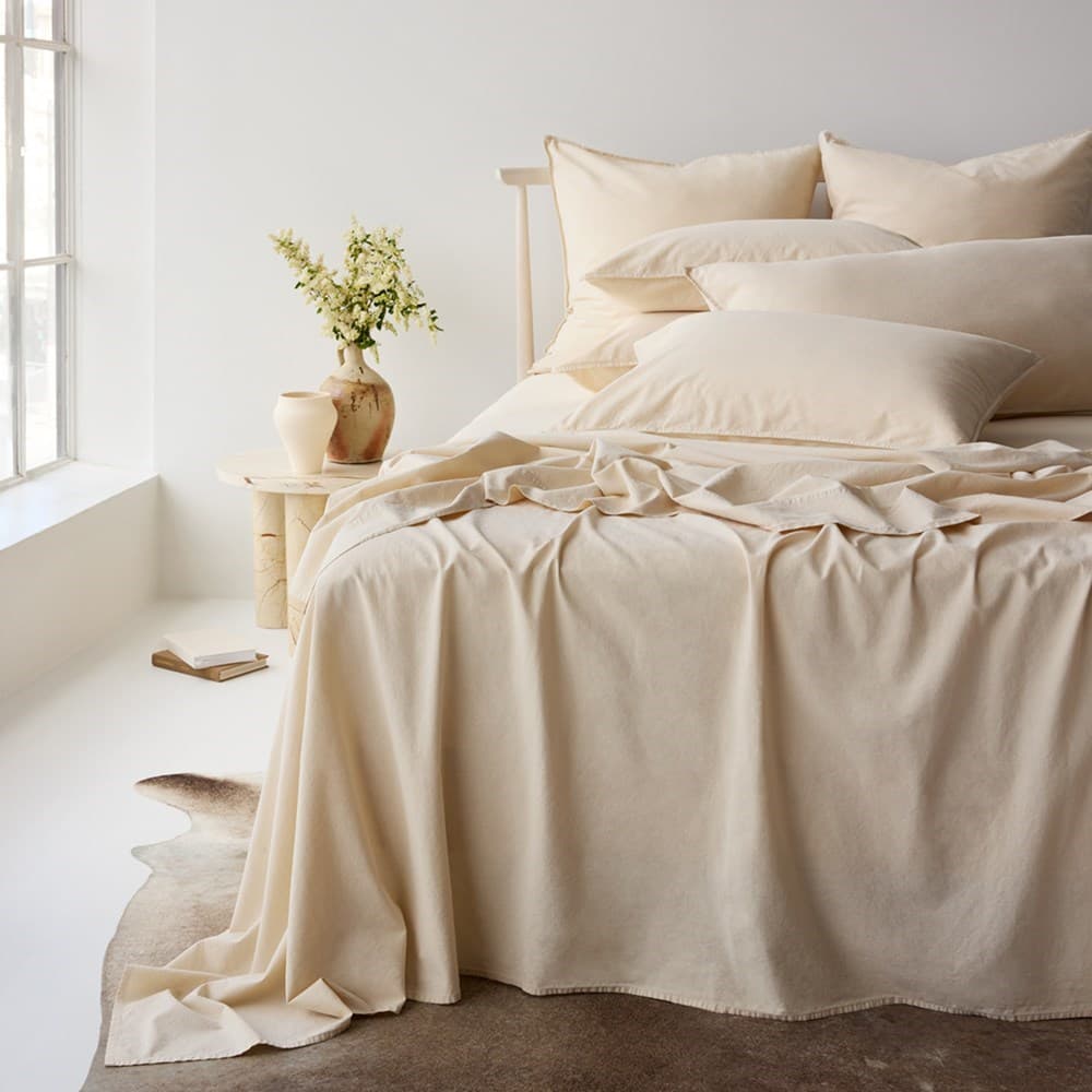 Vintage Look Cotton Fitted sheet. From $USD90.00. Available at George Street Linen