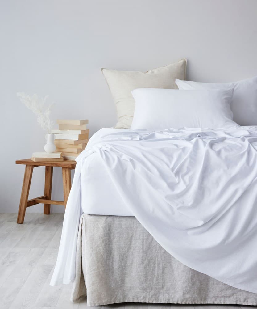 Cotton Jersey Fitted Sheet. From $USD75.00. Available at George Street Linen