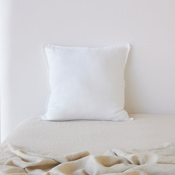Pure Linen Cushion - White