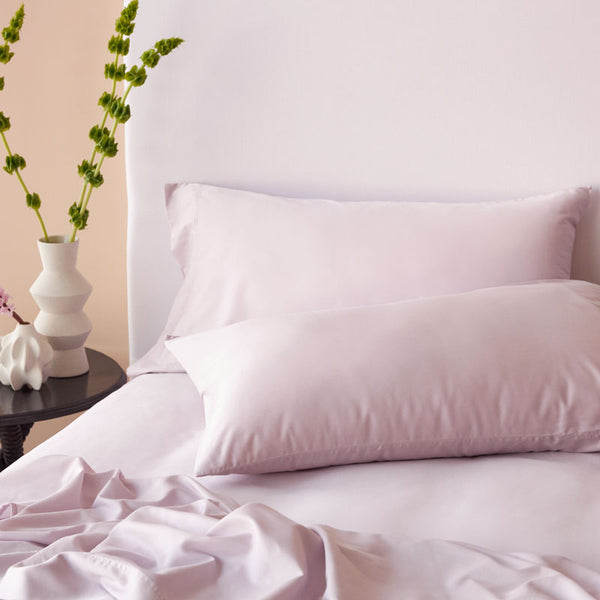 Bamboo Cotton Standard Pillowcase Pair - Lilac