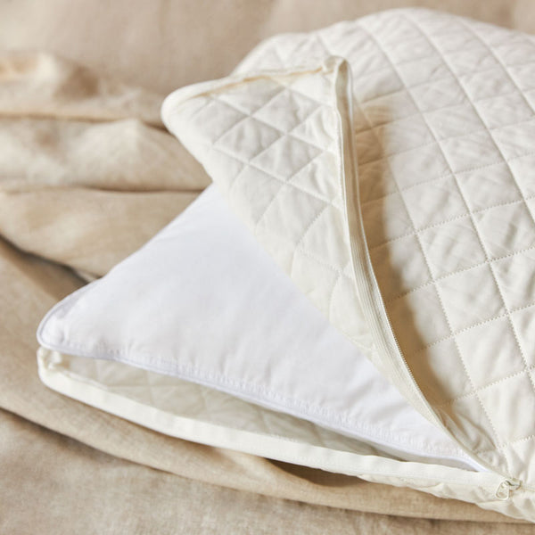 Cotton Quilted King Pillow Protector